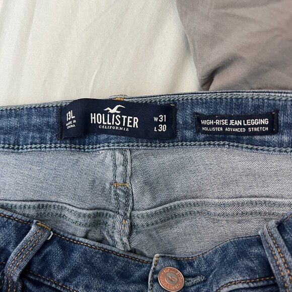 Hollister Curvy High-Rise Medium Wash Skinny Jeans Sz 31 - Picture 2 of 5
